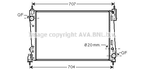 AVA QUALITY COOLING Радиатор, охлаждение двигателя FTA2401